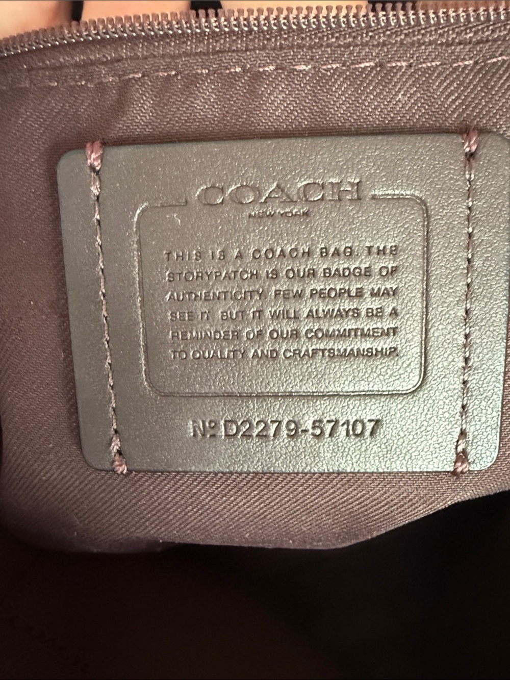 Coach 57107 Turnlock Chain Tote 27 in Oxblood - Picture 11 of 11